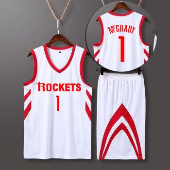 hkbq麦迪1号猛龙魔术火j球衣复古篮球服套装儿童男女定制团购球服篮球