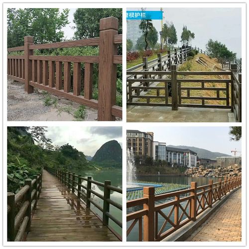 厂家直销水泥仿木纹护栏 景区河道水泥围栏 水泥护栏 水泥栏杆水