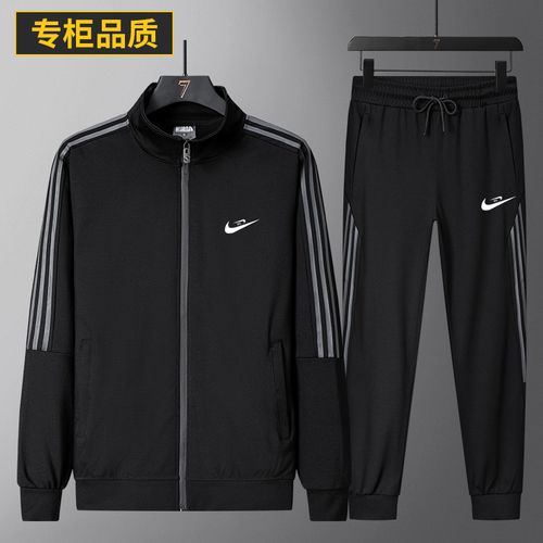 恩施耐克运动休闲服高端男装套装成熟稳重春秋冬季衣服中青年爸爸