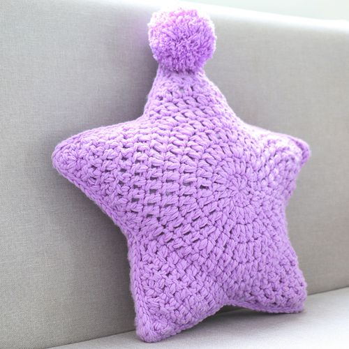 五股牛奶棉毛线手工勾线手织编织抱枕五角星钩针织diy材料包新手