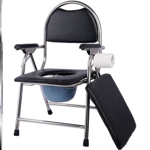 老人坐便椅家用马桶可移动坐便器孕妇老年人简易折叠大便座椅凳子