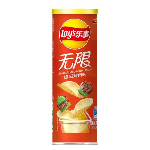 罐装薯片多种口味组合桶装办公室休闲膨化零食品 乐事-烤肉味104g*1罐