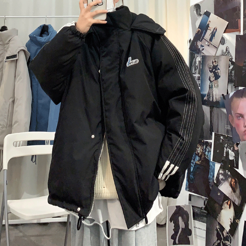 日本uo男士棉袄冬季派克服潮牌2020年新款韩版潮流棉衣工装羽绒棉