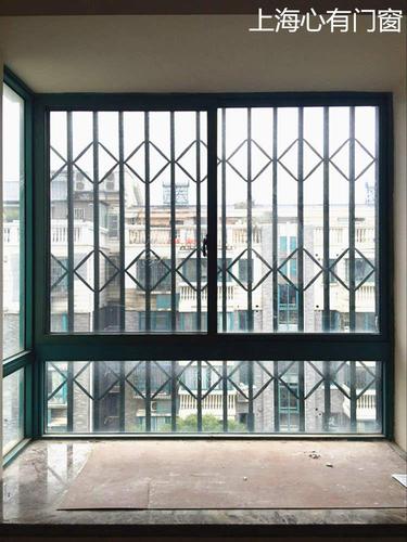 护栏防盗窗高层定做开启式推拉铝合金折叠拉闸门带锁窗户防坠落