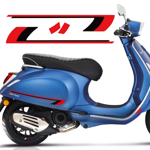 适用vespa维斯帕反光贴花比亚乔春天 冲刺150 gts300改装车身贴纸
