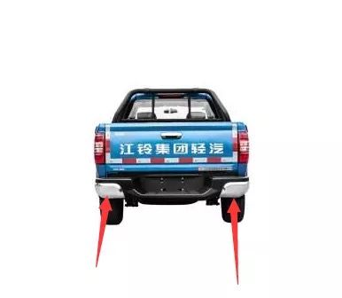 江铃骐铃t7plus 后保险杠包角 后杠装饰罩 后杠端头  麒麟 原厂