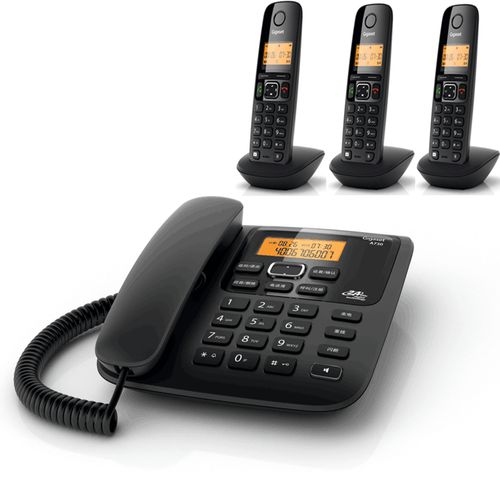 原西门子a730无绳电话机 办公固定子母机一拖三 家用商用无线座机