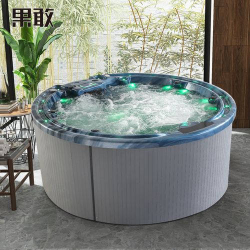 果敢别墅户外按摩浴缸天台spa恒温加热浴缸浴盆2.28米908