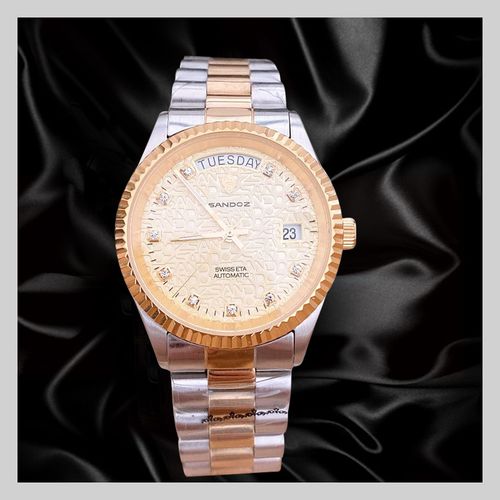 山度士表正品防水自动机械表钢带大表盘商务休闲男士手表