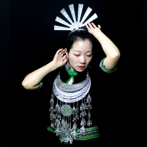 海南黎族头饰项圈 苗族少数民族舞蹈演出服配饰 黎族发簪项链新款