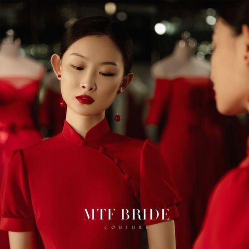 满庭芳2021年新款珍珠耳饰女耳坠旗袍豆蔻同款复古红珍珠耳环