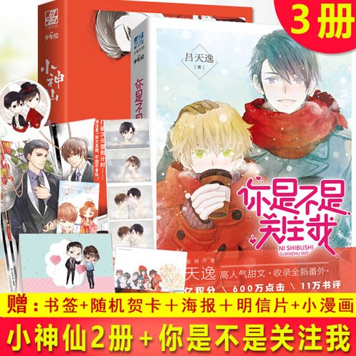 现货正版 小神仙(全2册) 你是不是关注我 共3册 吕天逸 随机赠贺卡
