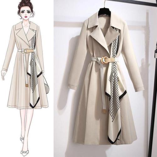 风衣女中长款2020秋装新款流行女装韩版时尚气质休闲