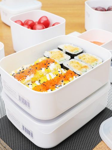 食品级保鲜盒冰柜专用冷藏装冰箱密封箱长方形食品级微波炉收纳盒