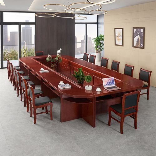 振都办公家具组合型拼接会议桌u型椭圆形会议台商务大型接待桌自由