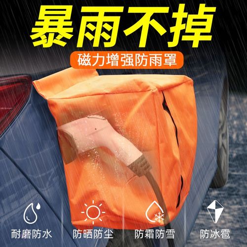 立牌电动汽车充电防雨罩新能源枪汽车充电口防水罩户外布套防雪晒器桩