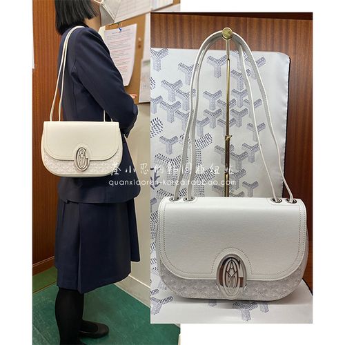 goyard戈雅女包 代购 新款经典单肩包斜挎包双肩带翻盖包 233包