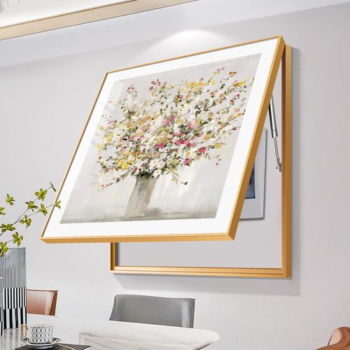 简美清新花卉餐厅电表箱装饰画简约现代液压杆式遮挡开关配电箱画