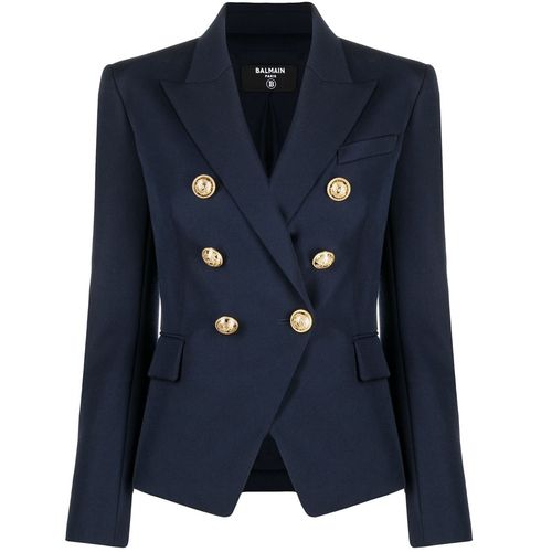 balmain巴尔曼 女士羊毛双排扣西装外套 正品代购 vf17110167l
