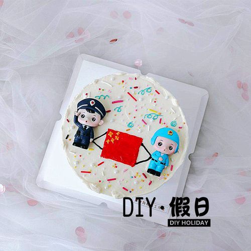 烘焙蛋糕装饰海陆空祖国母亲生日摆件