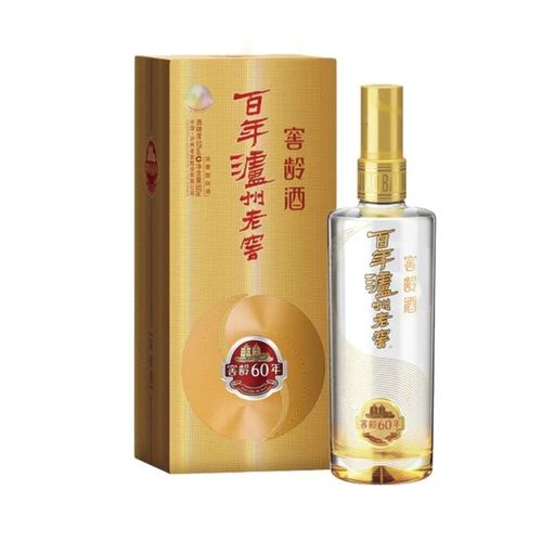 52度百年泸州老窖窖龄酒60年,500ml浓香型白酒