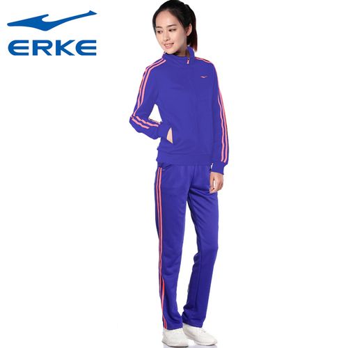 鸿星尔克运动套装女外套春夏新品时尚女装卫衣长裤舒适保暖休闲服