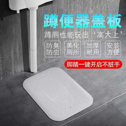 马桶防溅尿挡板卫生间蹲便器盖板蹲厕防臭堵塞器通用