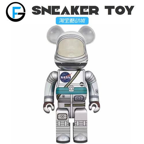 bearbrick积木熊 水星计划宇航员 nasa联名款暴力熊 1000%