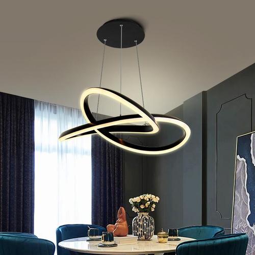 fsl佛山照明 餐厅吊灯吊线灯北欧轻奢创意个性圆形环形铝材灯具