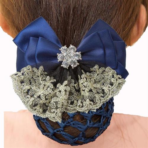 职业头花网兜绑发2020年美容院夹子成人夹网酒店百搭盘发器收银员