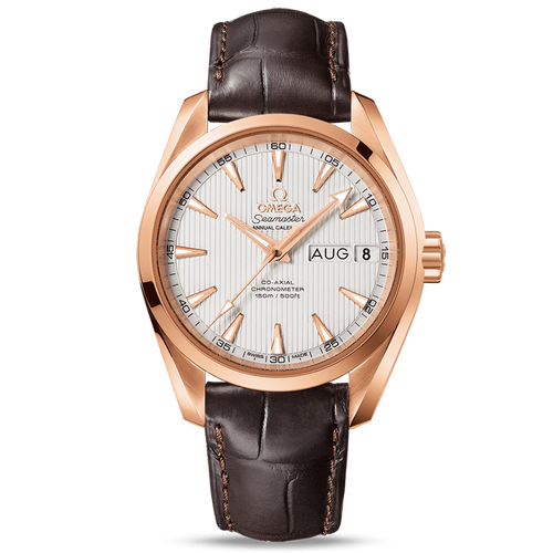 【二手99新】未使用欧米茄海马18k玫瑰金自动机械男士腕表231.53.39.