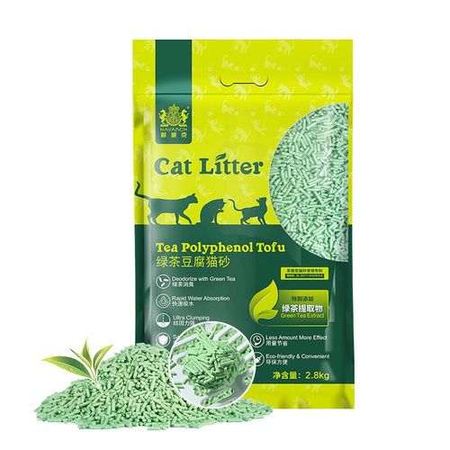 耐威克 绿茶豆腐猫砂除绿茶消臭轻尘猫沙大袋混合膨润土猫砂 3mm经典