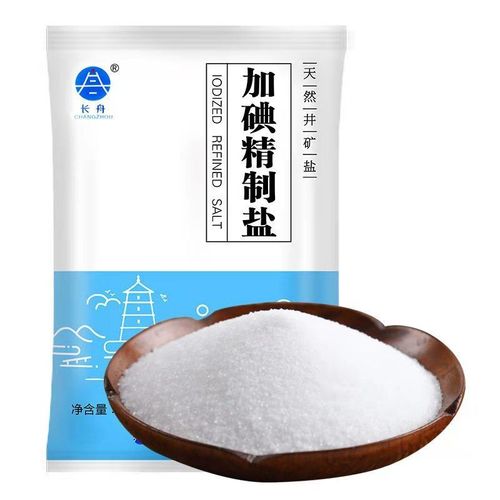 长舟加碘精制盐食用盐细盐家用调味品烹饪帮手理想调料 加碘盐400g*12
