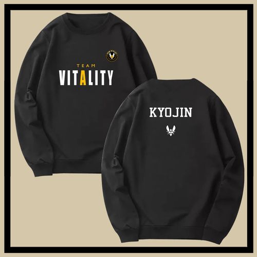 vitality战队队服csgo电竞zywoo载物同款男比赛秋冬加绒圆领卫衣