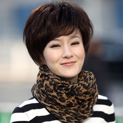 假发短发蓬松发型妈妈新款中年假发女士假发套凌乱短