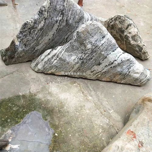 庆缘仿真雪浪石 泰山石雪浪石切片 摆设博物馆酒店大堂装饰摆件