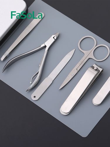 新指甲刀夹装修指甲刀日本指甲钳美甲拔甲眉工具套剪修foasola眉