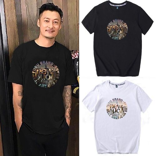 夏季余文乐潮牌短袖韩版t恤男女纯棉港风情侣休闲宽松大码上衣潮