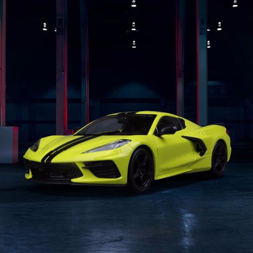 美驰图1:24雪佛兰克尔维特corvette跑车车模军舰跑车沙丁鱼车仿真合金