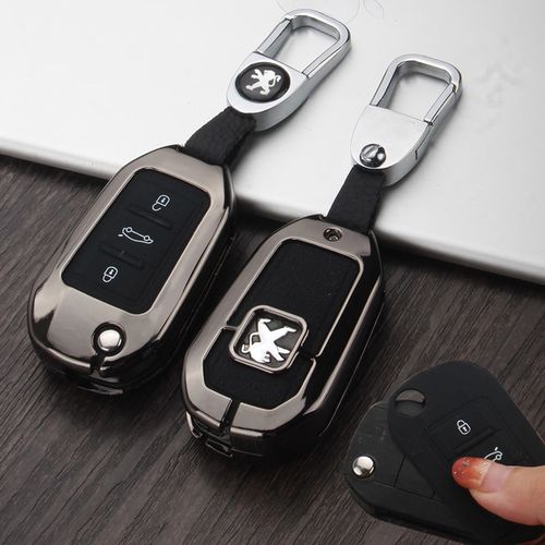 东风标致408钥匙包扣金属2016款标志新408专用汽车折叠遥控套壳男