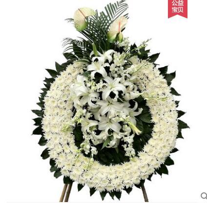 鲜花花圈 大礼殡仪馆 悼念 祭奠 葬礼 死人 白事 追思会花篮上海
