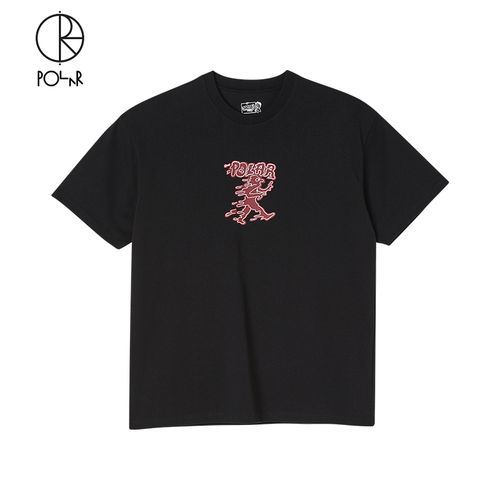 polar skate co liquid man tee 趣味印花logo滑板短袖休闲t恤男