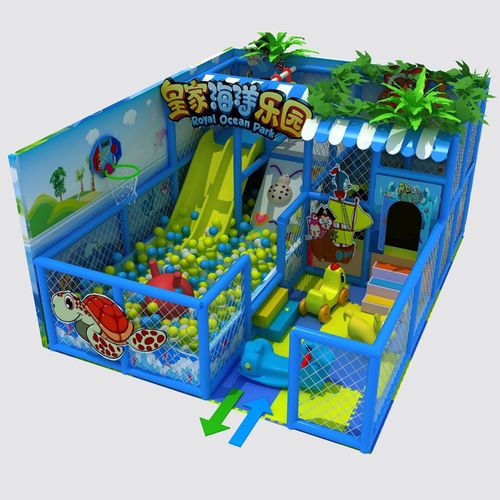 堡儿童乐园室内定做大型游乐场幼儿园滑滑梯子乐园设施设备 30平米