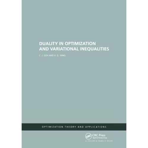 预订 duality in optimization and variational ineq.