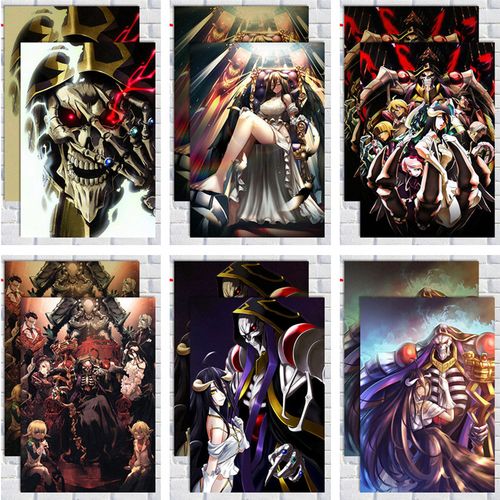 overlord海报不死者之王骨傲天装饰挂画图安兹乌尔恭动漫雅儿贝德