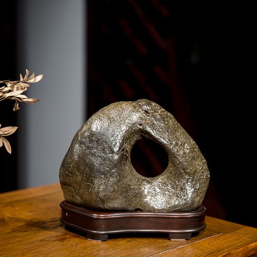 清代灵璧石洞天诗文赏石奇石摆件观赏石古玩古董收藏老物件灵璧石