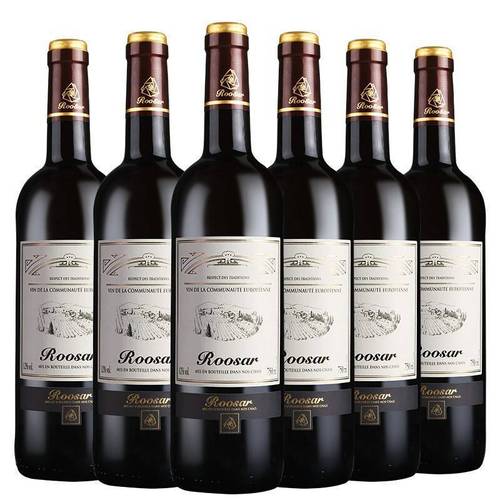 法国原瓶进口红酒整箱 罗莎庄园干红葡萄酒整箱6瓶装750ml