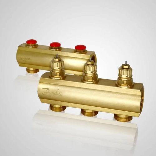 丹佛斯水暖分水器地暖分集水器2-8回路适用16管20管报价为2路全套