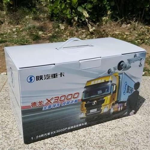 新款陕汽德龙1:24德龙x3000wp13牵引车x500拖头重卡车