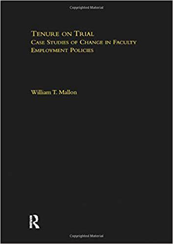 【预订】tenure on trial: case studies of change